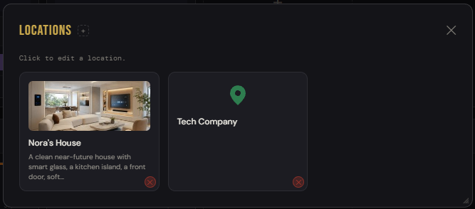 Location detail modal